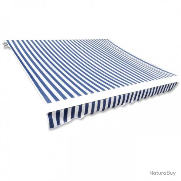 Store Toile d'auvent Bleu et blanc 450x300 cm 143700