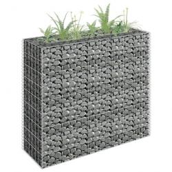 Lit surélevé à gabion Acier galvanisé 90x30x90 cm 145631