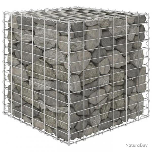 Lit surlev cube  gabion Fil d'acier 60x60x60 cm