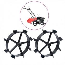 Roues métalliques pour cultivateur à essence 6,5 ch 2 pcs 146268