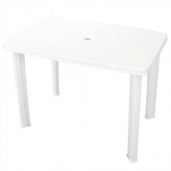 Table de jardin Blanc 101 x 68 x 72 cm Plastique 43592