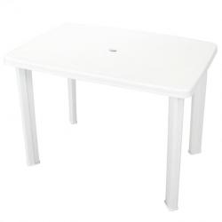 Table de jardin Blanc 101 x 68 x 72 cm Plastique 43592