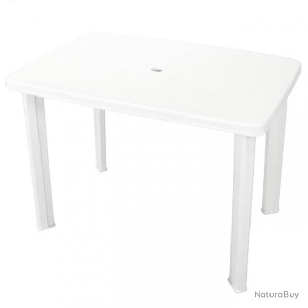 Table de jardin Blanc 101 x 68 x 72 cm Plastique 43592