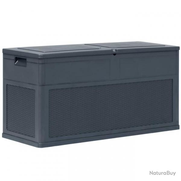 Bote de rangement de jardin 320 L Anthracite