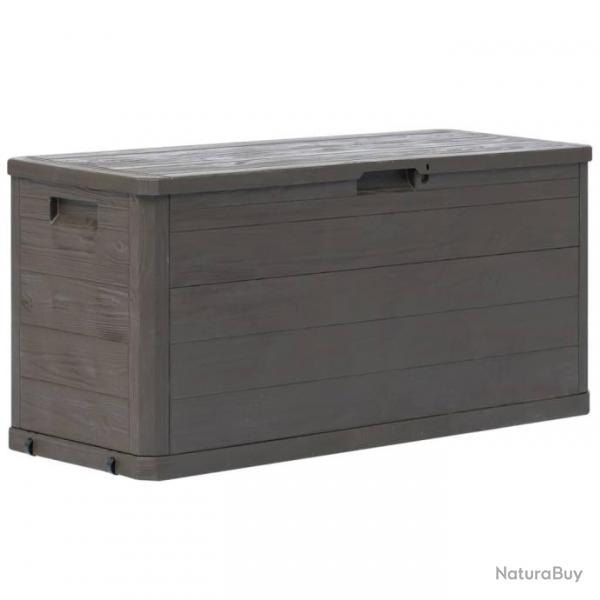 Bote de rangement de jardin 280 L Marron 45687