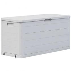 Boîte de rangement de jardin 280 L Gris clair 45686