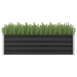 Lit surélevé de jardin Anthracite 160x40x45 cm Acier galvanisé 45731