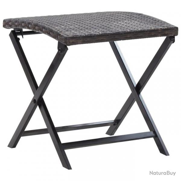 Tabouret pliable Rsine tresse Marron