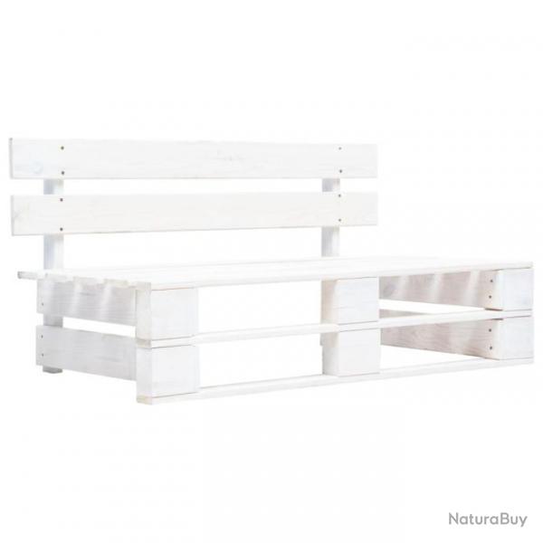 Banc palette de jardin Bois Blanc 45759