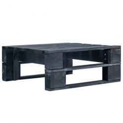 Repose-pied palette de jardin Bois Noir 45761