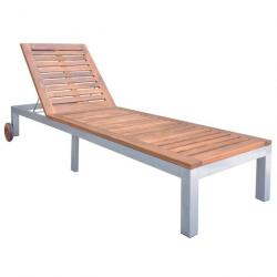 Chaise longue Bois d'acacia solide 44611