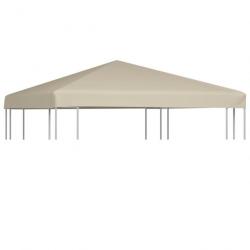 Couverture de toit de belvédère 310 g / m² 3x3 m Beige 44778