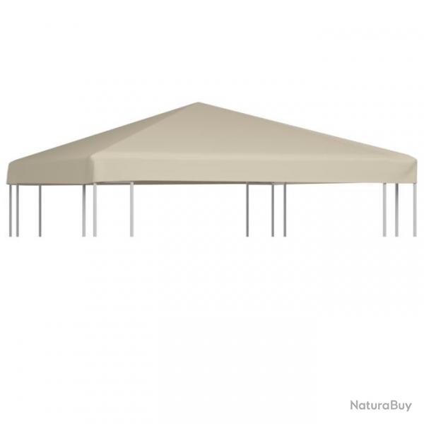 Couverture de toit de belvdre 310 g / m 3x3 m Beige 44778