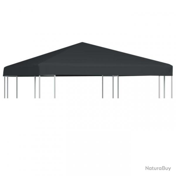 Toile suprieure de gazebo 310 g / m 3 x 3 m Gris 44781