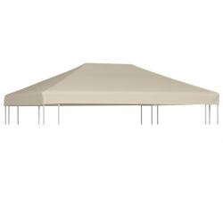 Couverture de dessus de belvédère 310 g / m² 4x3 m Beige 44784