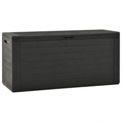 Boîte de rangement de jardin Anthracite 116x44x55 cm 49445