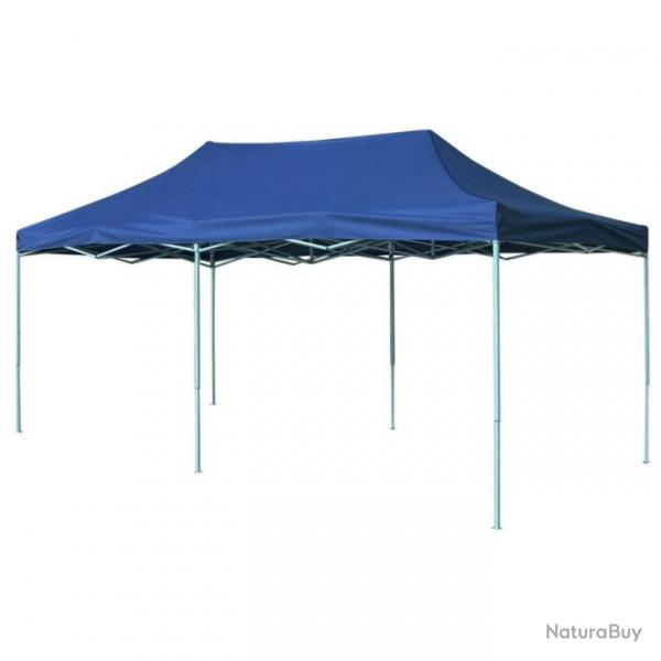 Tente pliable 3 x 6 m Bleu 42506