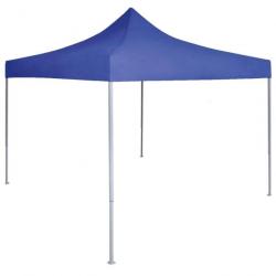 Tente de réception pliable professionnelle 2x2 m Acier Bleu 48877