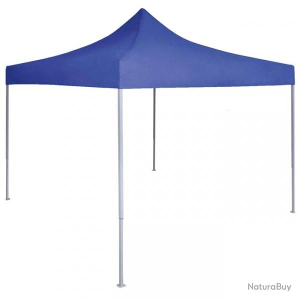 Tente de rception pliable professionnelle 2x2 m Acier Bleu 48877