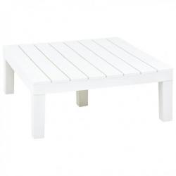 Table de jardin Blanc 78x78x31 cm Plastique 48827