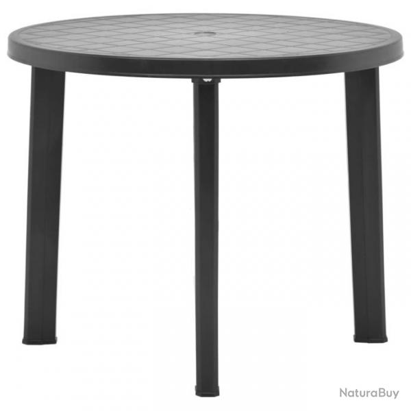 Table de jardin Anthracite 89 cm Plastique 48807