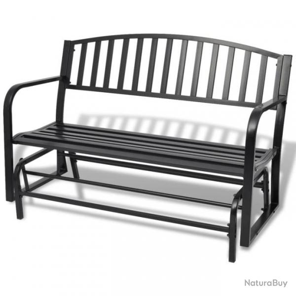 Banc balanoire en acier noir 42170