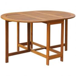 Table de jardin 130x90x72 cm Bois d'acacia massif 42659