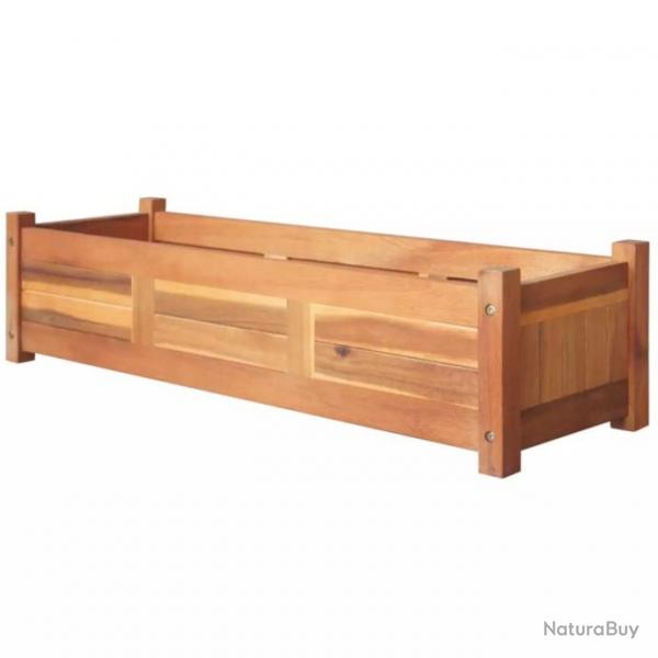 Lit surlev de jardin Bois d'acacia 100x30x25 cm 42566