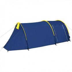 Tente de camping pour 4 personnes Bleu marine/bleu clair 90515