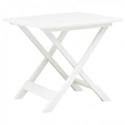Table pliable de jardin Blanc 79x72x70 cm Plastique 48790