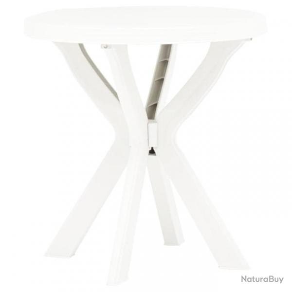 Table de bistro Blanc 70 cm Plastique 48796