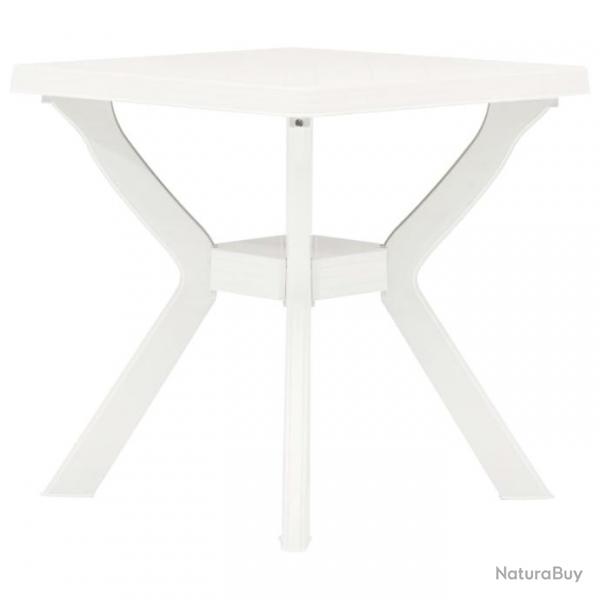 Table de bistro Blanc 70x70x72 cm Plastique 48799