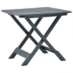 Table pliable de jardin Vert 79x72x70 cm Plastique 48791