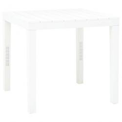 Table de jardin Blanc 78x78x72 cm Plastique 48783