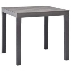 Table de jardin Moka 78x78x72 cm Plastique 48785