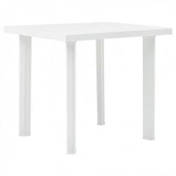 Table de jardin Blanc 80x75x72 cm Plastique 48802