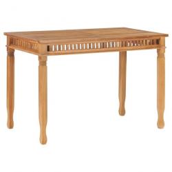 Table à dîner de jardin 120x65x80 cm Bois de teck solide 49385