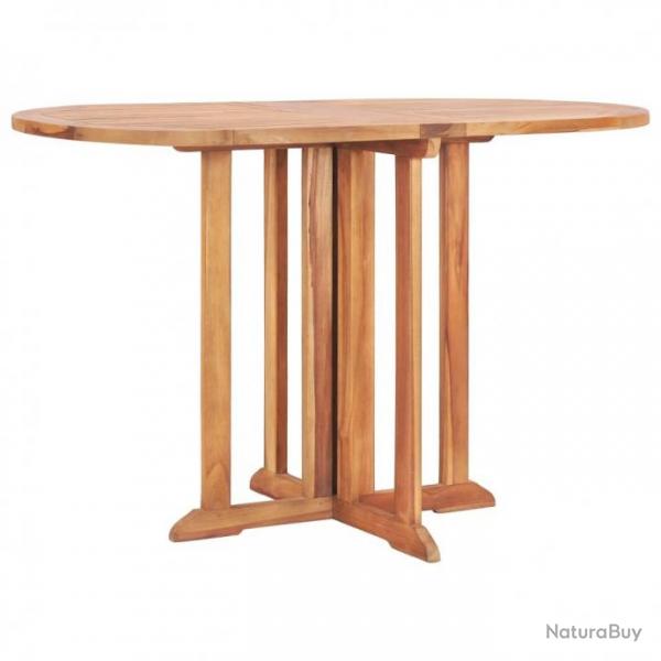 Table pliable de jardin papillon 120x70x75 cm Bois teck solide 49002