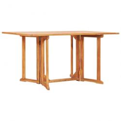 Table pliable de jardin papillon 150x90x75 cm Bois teck solide 49000