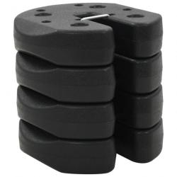 Poids pour belvédère 4 pcs Noir 220 x 30 mm Béton 45210