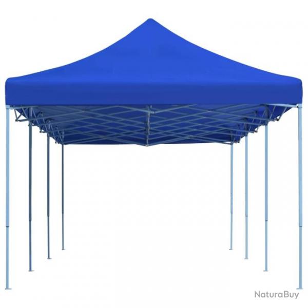 Tente de rception pliable 3x9 m Bleu