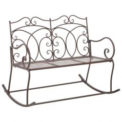 Banc de jardin 104 cm Fer Marron antique 45437