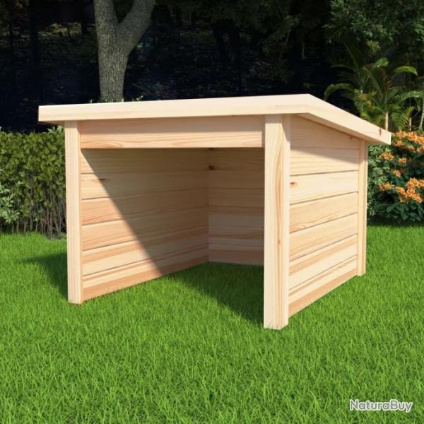 Garage pour tondeuse  gazon 92x104x59,5 cm Pinde solide 19 mm 45442