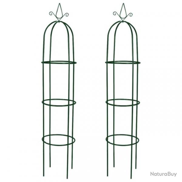 Arche de jardin en forme de tour 2 pcs 40779