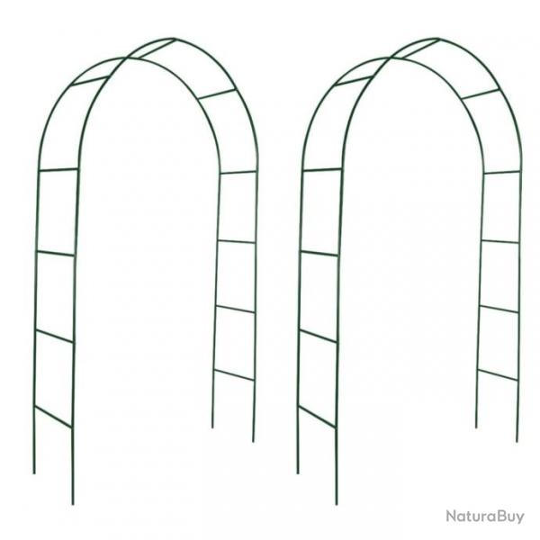 Arche de jardin 2 pcs pour plantes grimpantes 40776