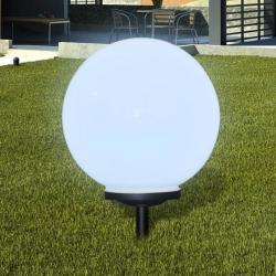 Boule solaire extérieure de jardin 40cm 1 pc avec piquet de sol 40866