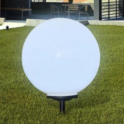 Boule solaire extérieure de jardin 50cm 1 pc avec piquet de sol 40867