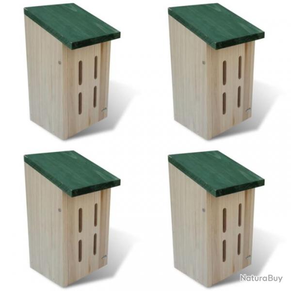 Set de 4 maisons pour paillons 14 x 15 x 22 cm 41291