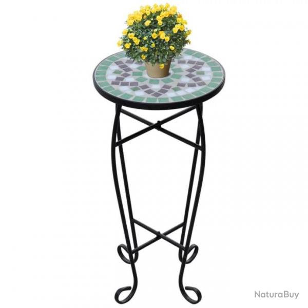 Table d'appoint Mosaque Vert et blanc 41130