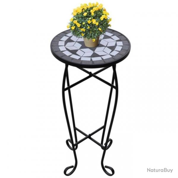 Table d'appoint Mosaque Noir et blanc